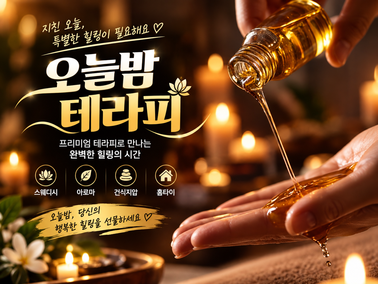 오늘밤힐링케어 메인 배너